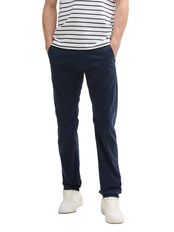 TOM TAILOR Men's Tapered Chino Trousers, 10668 - Sky Captain Blue, 31 W/34 L