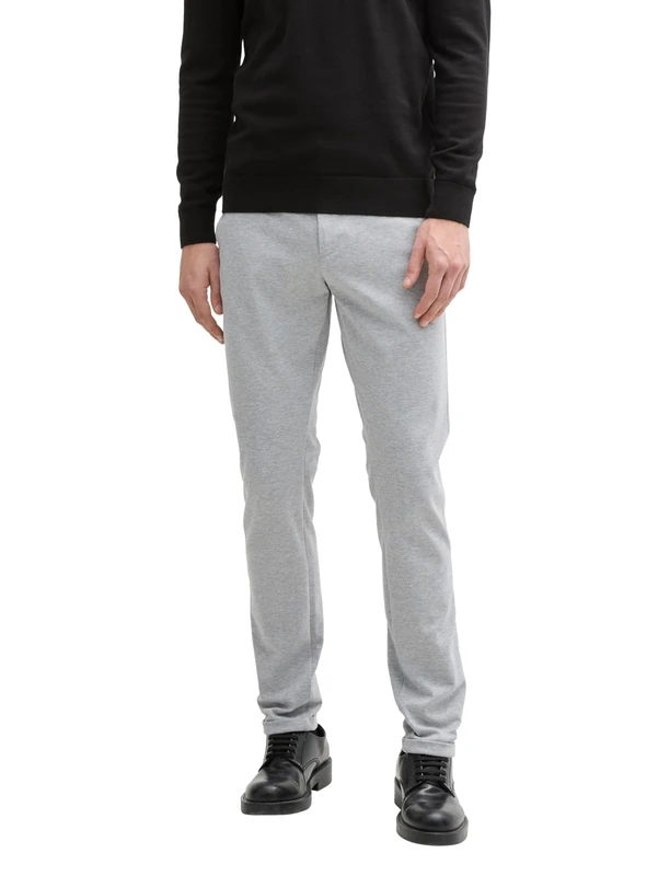 TOM TAILOR Men's Trousers, 12035 - Grey Heather Melange, 38 W/32 L