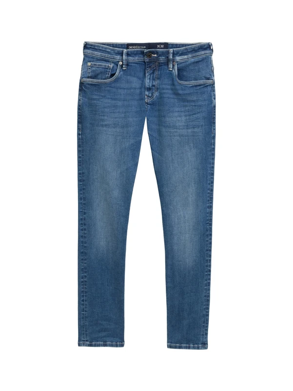 TOM TAILOR Denim Men's 1045760 Aedan Straight Jeans, 10119 Used Mid Stone Blue Denim, 30W x 30L