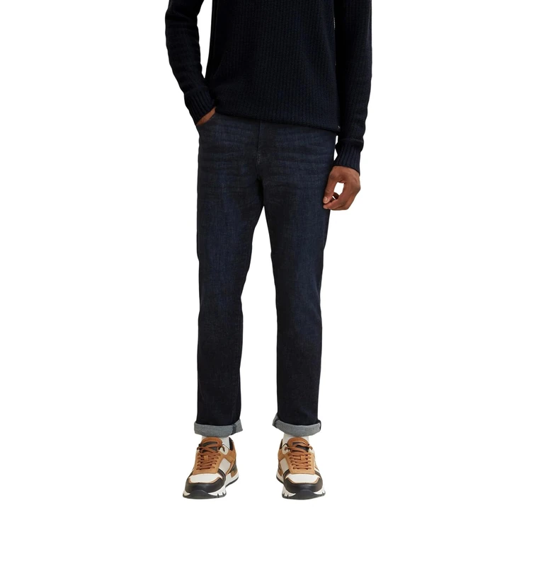 TOM TAILOR Men's 1044971 Josh Regular Slim Jeans, 10120-Used Dark Stone Blue Denim, 29 W/32 L