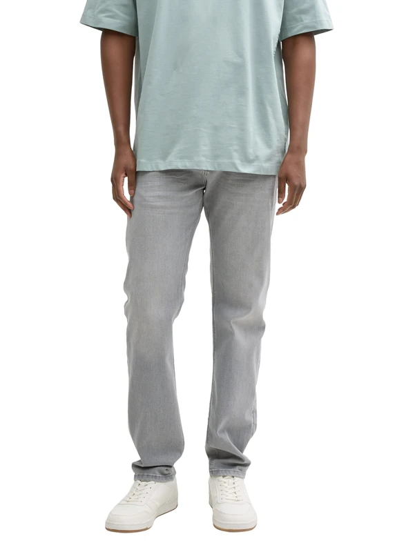 TOM TAILOR Denim Men's 1045979 Jeans Piers Slim, 10233-Stone Grey Denim, 32 W/32 L