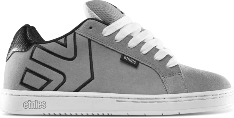 Etnies Fader – Classic Skate Heritage Style with on-Trend Puffy Look, Reinforced Cupsole, Cushioned Fit, Everyday Sneakers Grey Black
