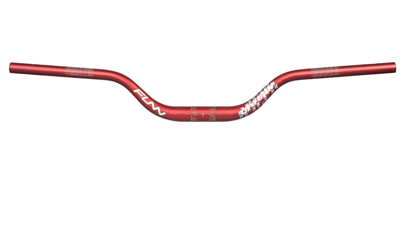 Funn Upturn High-Rise Mountain Bike Handlebar with Bar Clamp 31.8mm and Width 785mm, Durable and Lightweight Alloy Riser Handlebar for MTB and BMX Bike, Rise 75mm MTB Handlebar (Red)