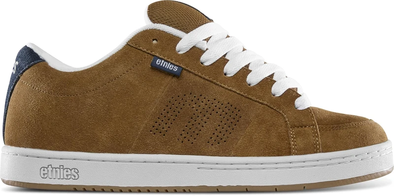 Etnies Kingpin - Classic Skate Heritage Fashion Style with on-Trend Puffy Look, Reinforced Cupsole, Cushioned Fit, Everyday Sneakers Brown Navy