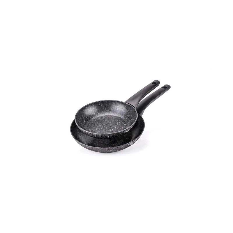 Moneta Formidabile Stone Set of 2 Non-Stick Frying Pans 24-28 cm Also Suitable for Induction Cookers 100% Made in Italy