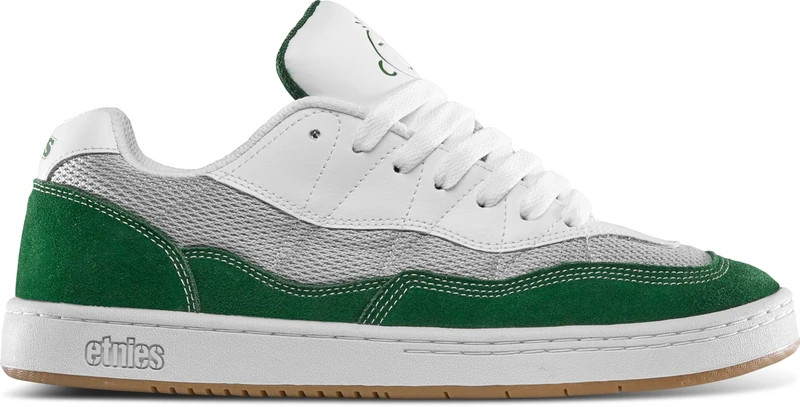 Etnies Men's Snake Skate Shoe, Green/White/Grey, 8 UK