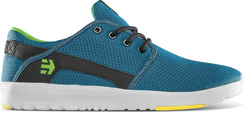 Etnies Scout – Ultra-Light Lifestyle, Reinforced Design, Cushioned Feel, Everyday Comfort, Vegan - Teal/Black - 5