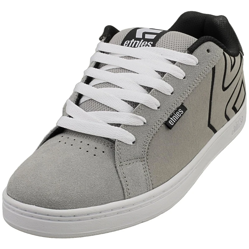 Etnies Fader – Classic Skate Heritage Style with on-Trend Puffy Look, Reinforced Cupsole, Cushioned Fit, Everyday Sneakers Grey Black