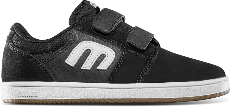 Etnies Little Kids Cresta Skate Shoe, Black/White, 12C UK