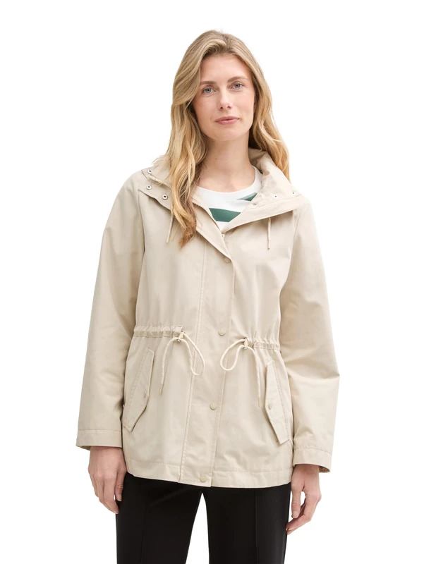 TOM TAILOR Women's 1045400 Jacket, 29517-Sand Stone Beige, XL, 29517 Sand Stone Beige, XL