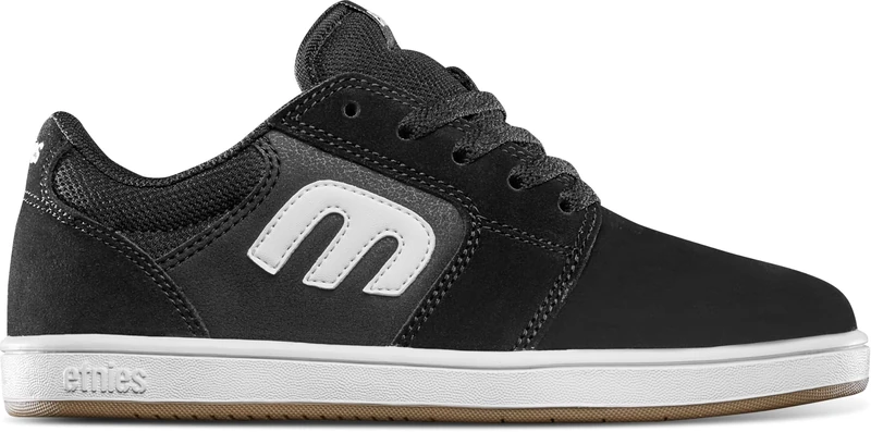 Etnies Kids Cresta Skate Shoe, Black/White, 12 UK Child