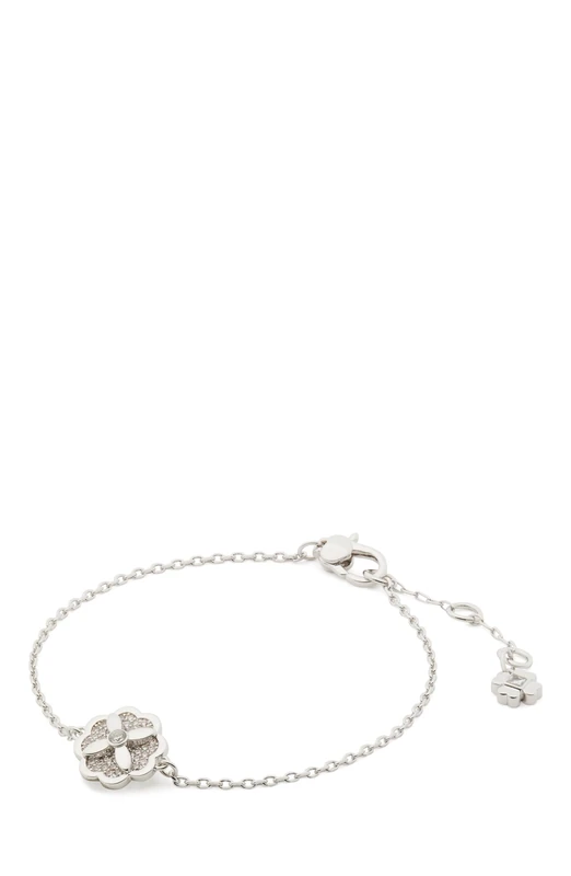 Kate Spade New York Heritage Bloom Bracelet, Clear/Silver