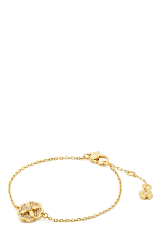 Kate Spade New York Heritage Bloom Bracelet, Clear/Gold