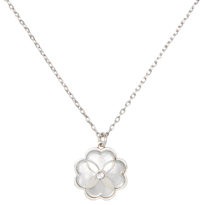 Kate Spade New York Heritage Bloom Pendant (Cream/Silver)