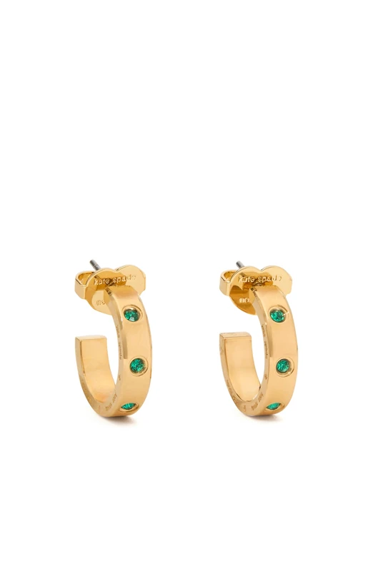 Kate Spade New York SET IN STONE Huggies, Emerald