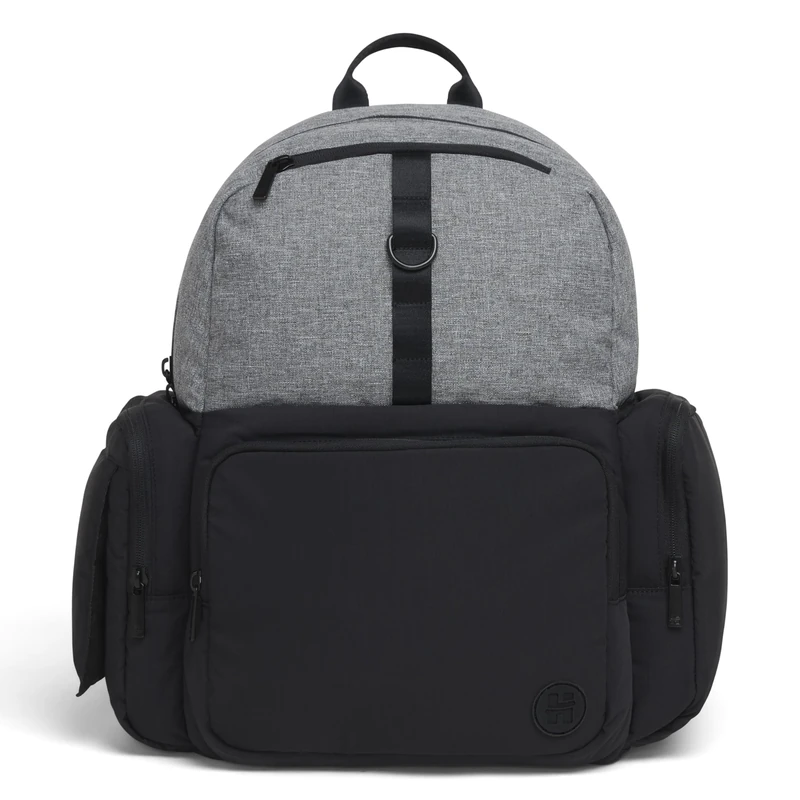 HUGGIES Unisex's Day Pack Diaper Backpack, Dark Grey Heather/Black, One Size - Image 1