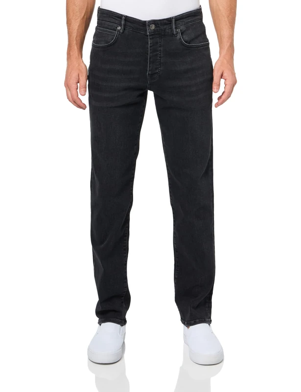 AllSaints Men's Sid Jeans, Washed Black, 32W x 32L