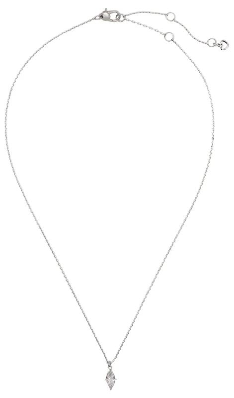 Kate Spade New York SIGNATURE SOLITAIRE Boxed Studs and Pendant Set, Clear/Silver