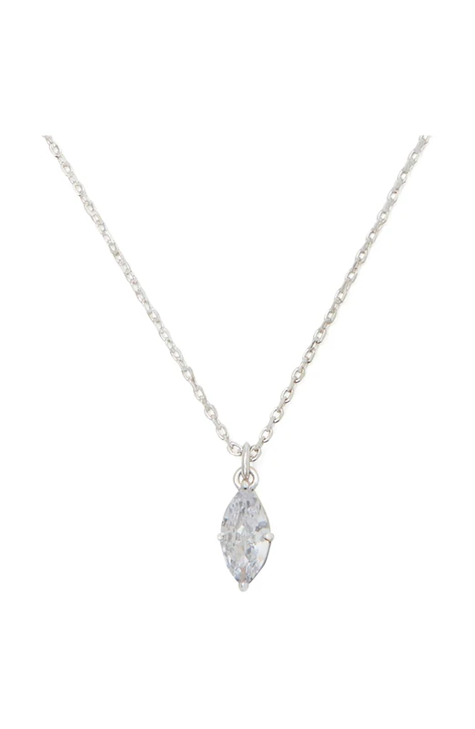 Kate Spade New York SIGNATURE SOLITAIRE Pendant, Clear/Silver - Image 1