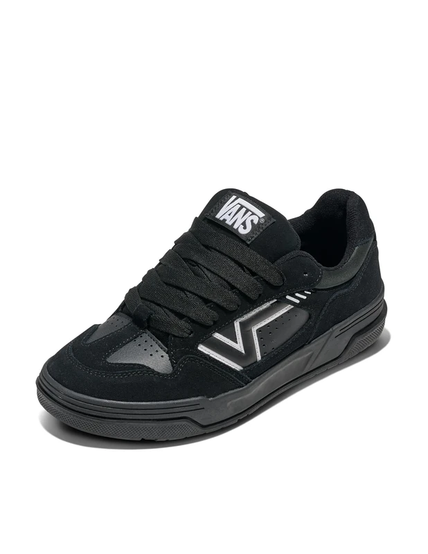 Vans Unisex-Adult Upland, Black/Black/White, 10 Women/8.5 Men
