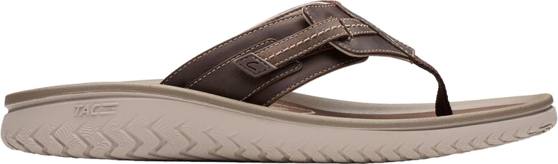 Clarks - Mens Wesley Sun Sandals, Color Brown Smooth, Size: 9 UK