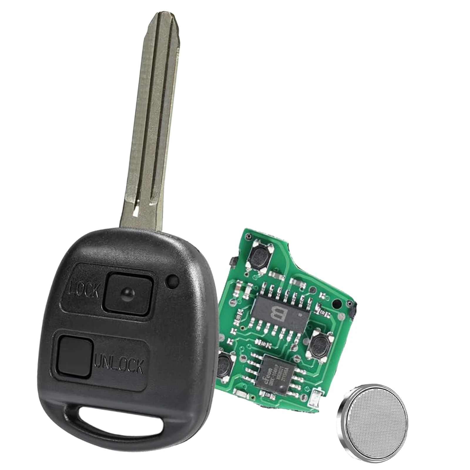 433MHZ 2 Buttons Rav4 Key Fob For Toyota Yaris Avensis Celica Alarm Corolla Key P/N:50171 ID67Chip