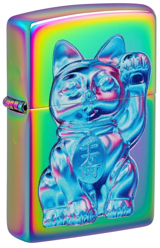 Zippo Lighter: Maneki Neko, Lucky Cat - Multi-Color 46121