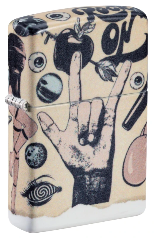 Zippo Tattoo Art, Storm Lighter, Colorful Printing, Refillable, Windproof Design, Gift Box, Made in USA, Color 540° - Image 1