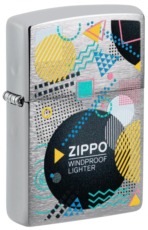 Zippo Lighter: Zippo Retro Design - Brushed Chrome 46052 - Image 1