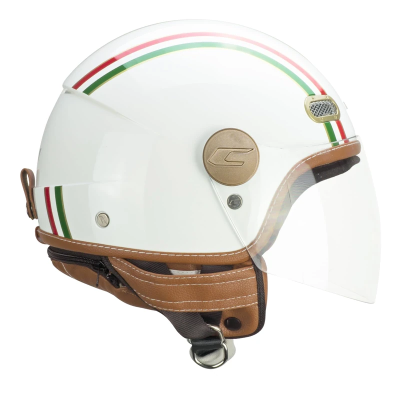 CGM Open Face Helmet, 191I PIX IT Green White Red Long, XL (58 cm)