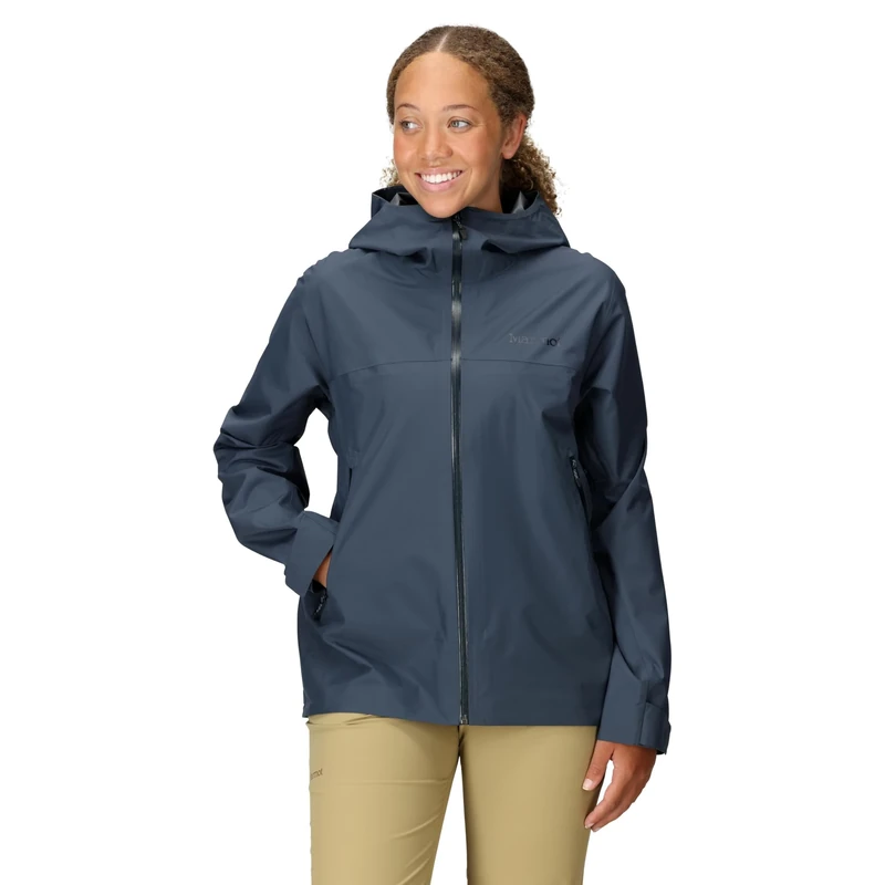 Marmot Women's Minimalist Pertex Jacket, Waterproof, Lightweight, Windproof Raincoat, Breathable Windbreaker, Optimal for Running and Hiking, Thunderhead, XS