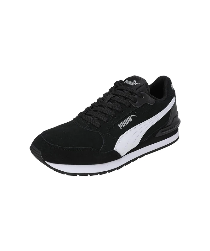 Puma Unisex ST Runner V4 SD Sneaker, Black White Silver, 3.5 UK