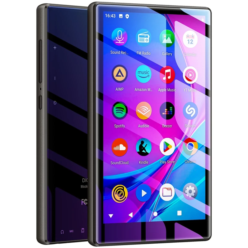 Fanvace 5" 80GB MP3 Player with Bluetooth WiFi, Android MP3 & MP4 Players with Touchscreen and Speaker, Spotify Music Players with Spotify Kids, Audible, Amazon Music, Play Store