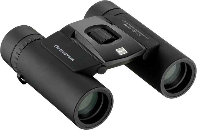 OM SYSTEM binoculars 10x25 WP II black, waterproof, 15-year guarantee, 10x magnification, dioptre correction, BaK-4 prisms, incl. bag and carrying strap