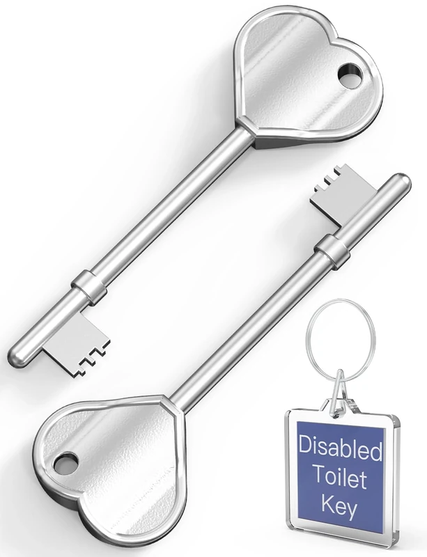 Mellbree Radar Key for Disabled Toilets UK - 2 Pack with Key Ring