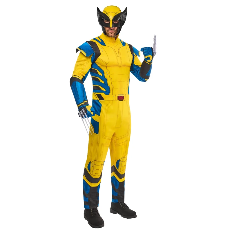 Rubies 1001390S Deadpool Wolverine Adult Fancy Dress, Men, Multicoloured, S Halloween