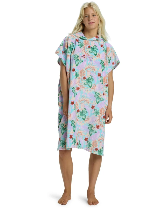 Billabong Beach poncho WOMENS HOODED TOWEL Young Womens Blue One size