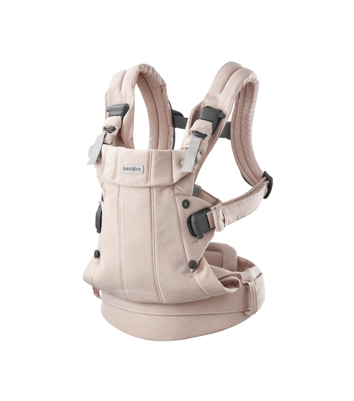 BabyBjörn Baby Carrier Harmony, Woven mélange, Light Pink
