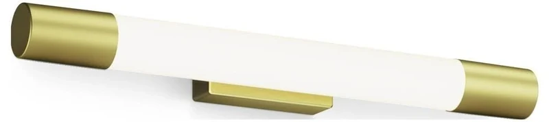 PHILIPS Rover Mirror LED Light Round, 5W, 750 lm, 2700K, Brass, IP44, Water-Resistant, Gold