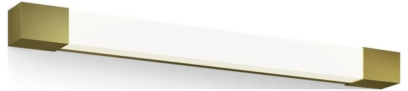 PHILIPS Rover Mirror LED Light Square, 10W, 1500 lm, 2700K, Brass, IP44, Water-Resistant, Gold