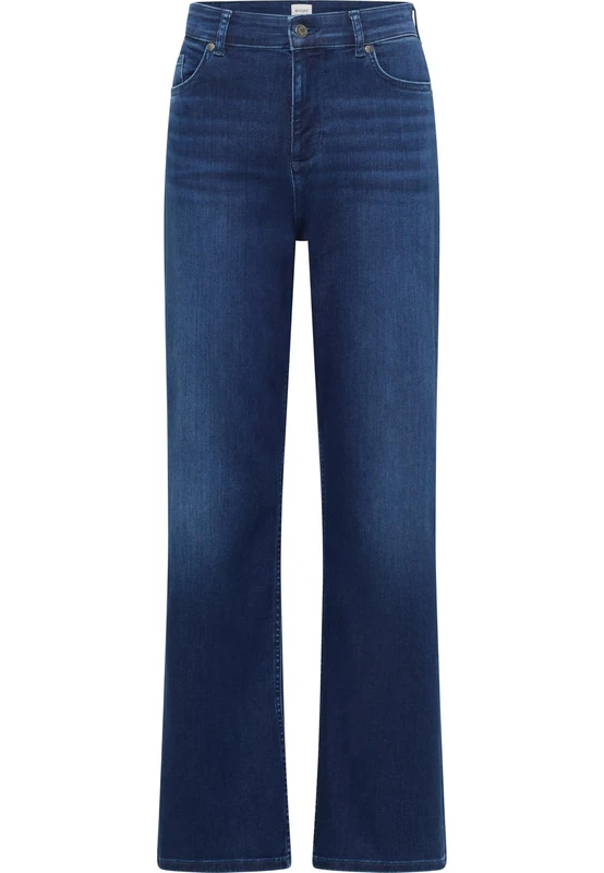 MUSTANG Women's Style Madison Wide Jeans, Medium Blue 682, 31W x 32L