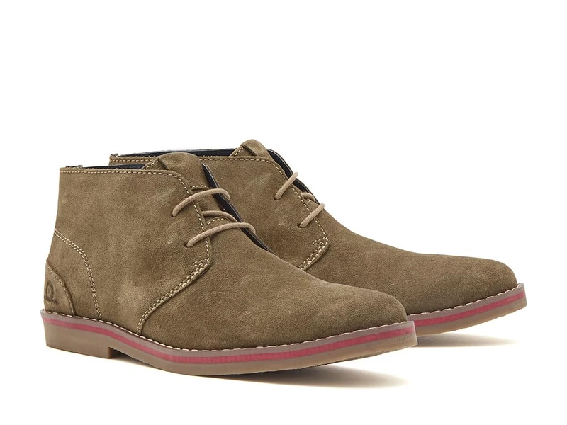 Chatham Frost Mens Suede Desert Boots, Olive, 12