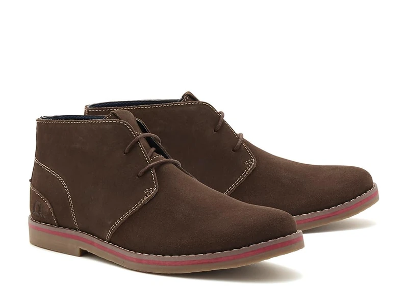 Chatham Frost Mens Suede Desert Boots, Dark Brown, 9