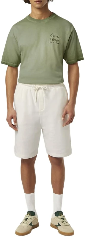 Scotch & Soda Men's Seasonal Core Logo Regular Fit Sweat Shorts, Swan, XXL