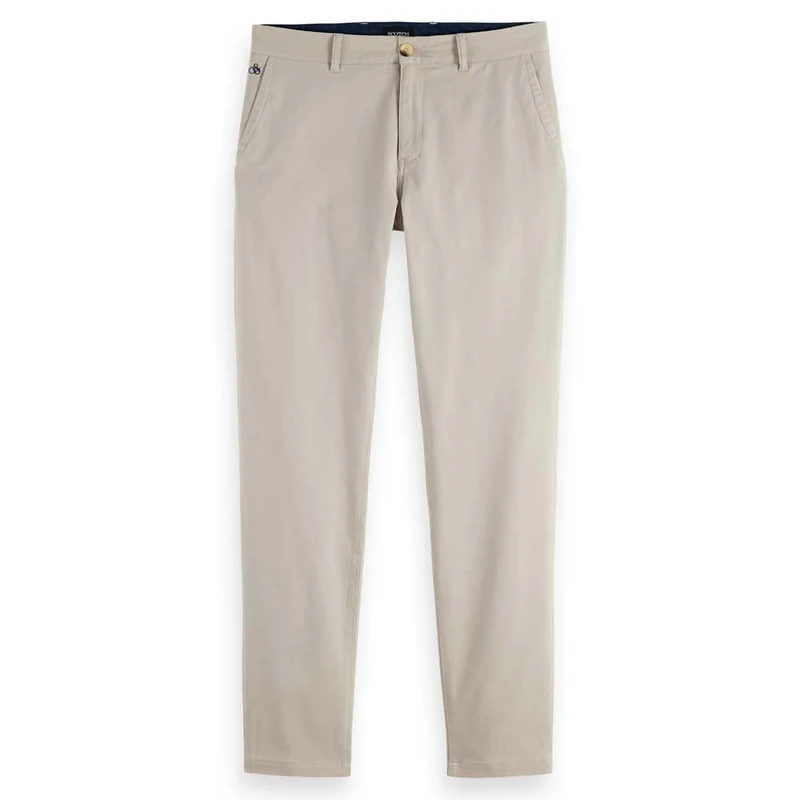 Scotch & Soda Men's Stuart Chino Trousers, Highway Grey, 34 W/34 L