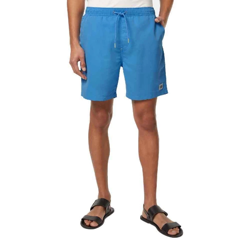 Scotch & Soda Men's Mid Length Swimshort Board Shorts, Aqua Blue, M