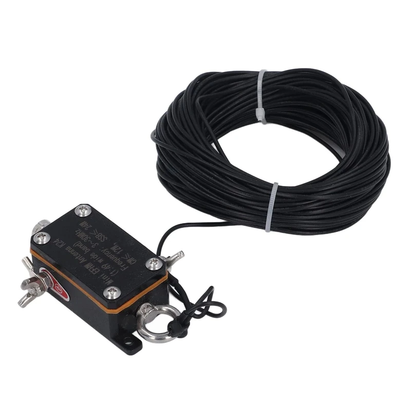 Annadue Mini EFHW Antenna, 3-30MHz Compact End Fed Half Wave Antenna with Standard Interface