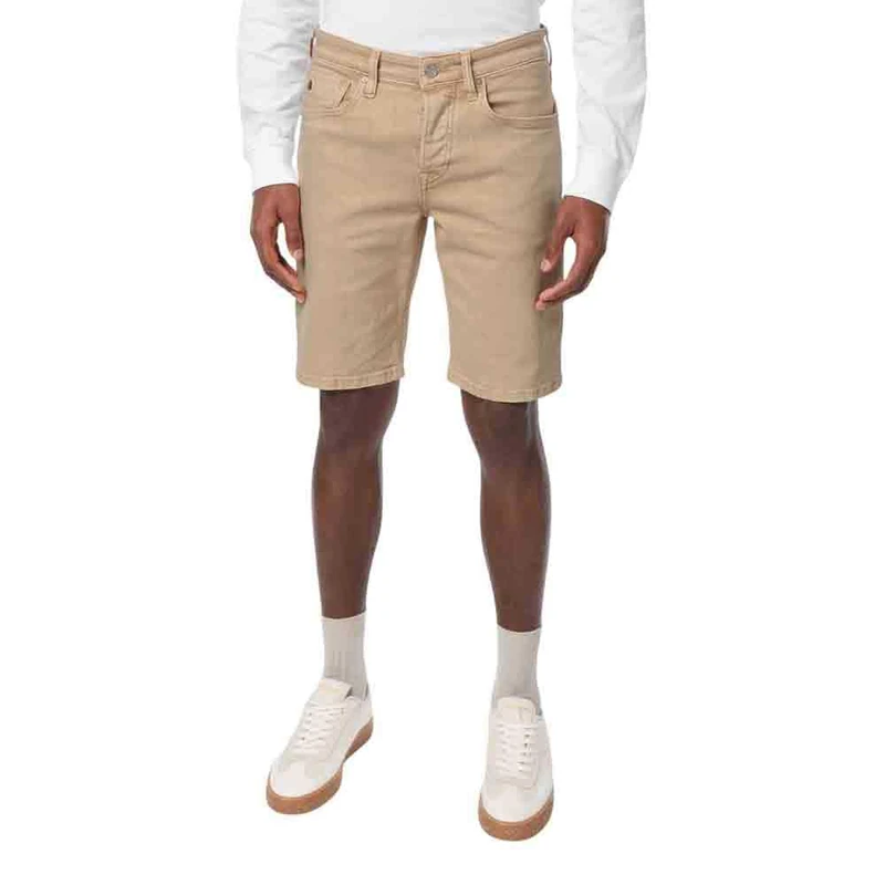 Scotch & Soda Men's Ralston Slim Fit Garment Dye Colours Denim Shorts, Desert Sand, 32W