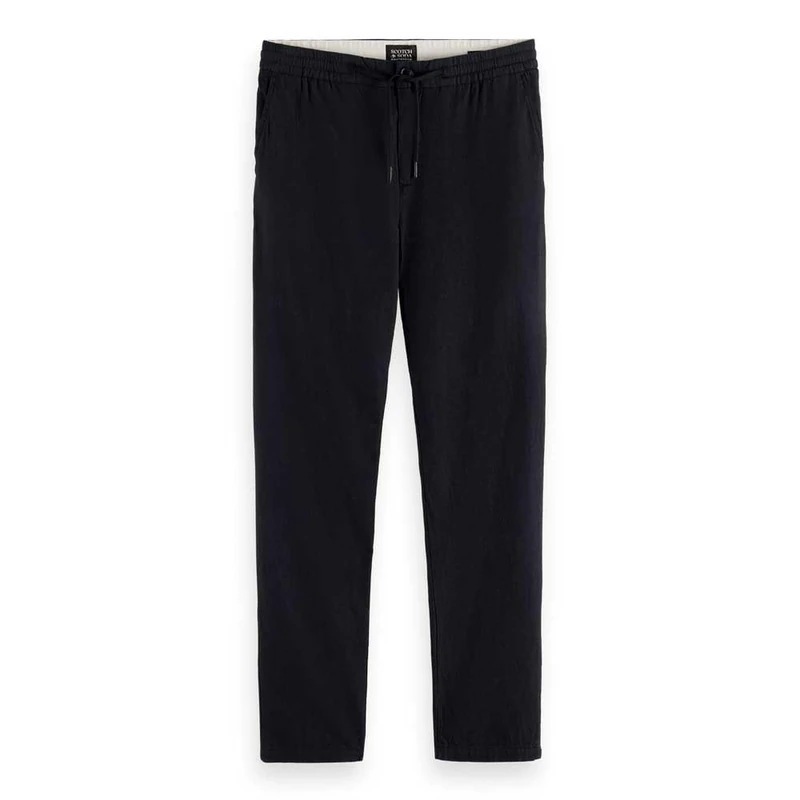 Scotch & Soda Men's Warren Chino Casual Pants, Black, 28 W/32 L