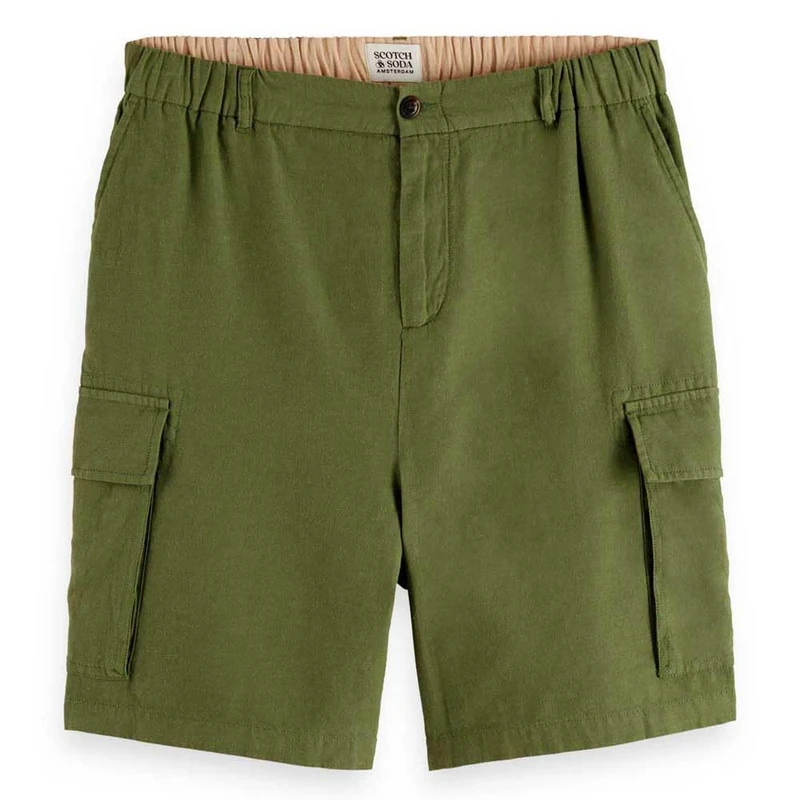 Scotch & Soda Men's Regular-Fit Cargo Shorts, Army, XXL